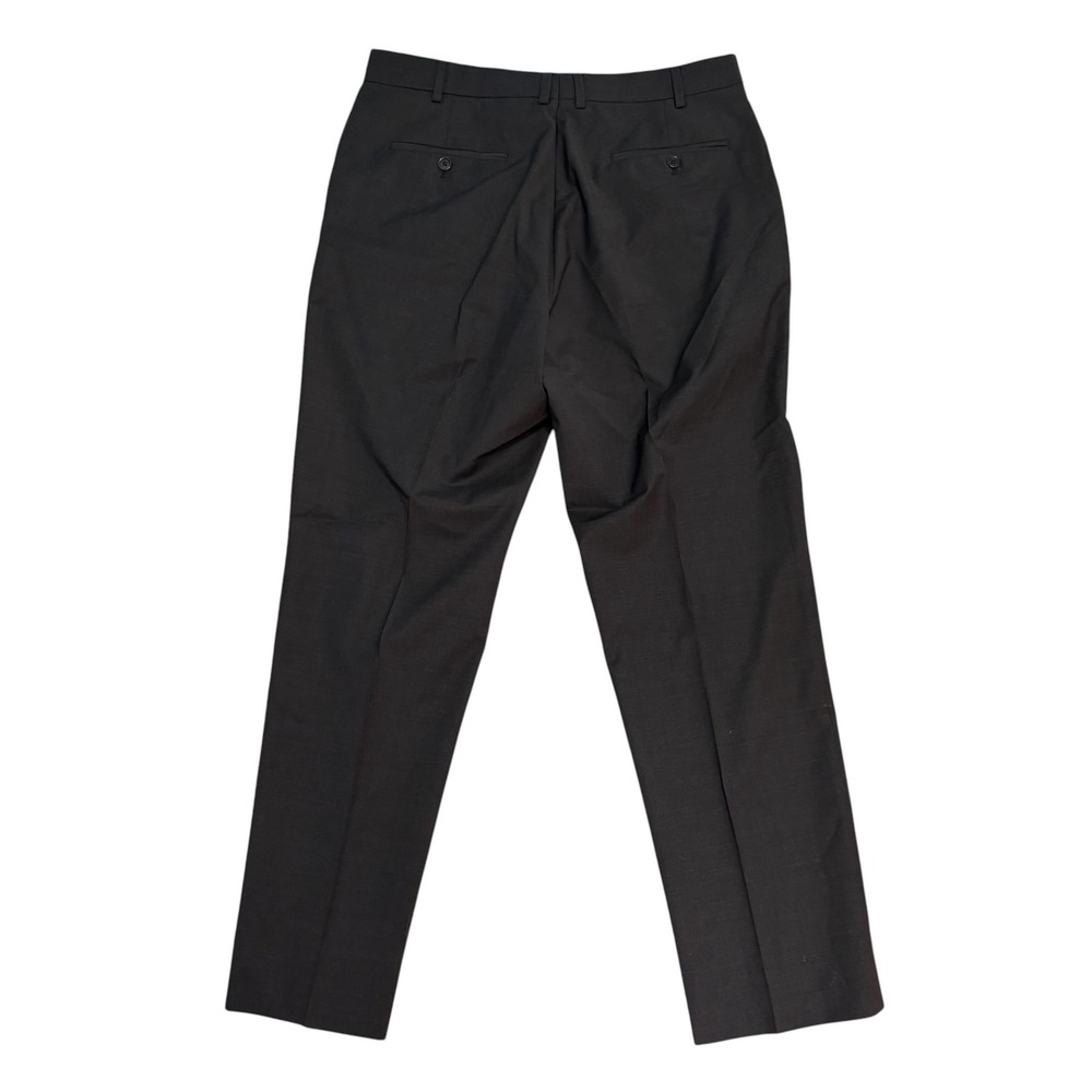 Brooks Brothers Dress Pants Mens W38 L32 Black Regent Fit Wool Blend Flat Front